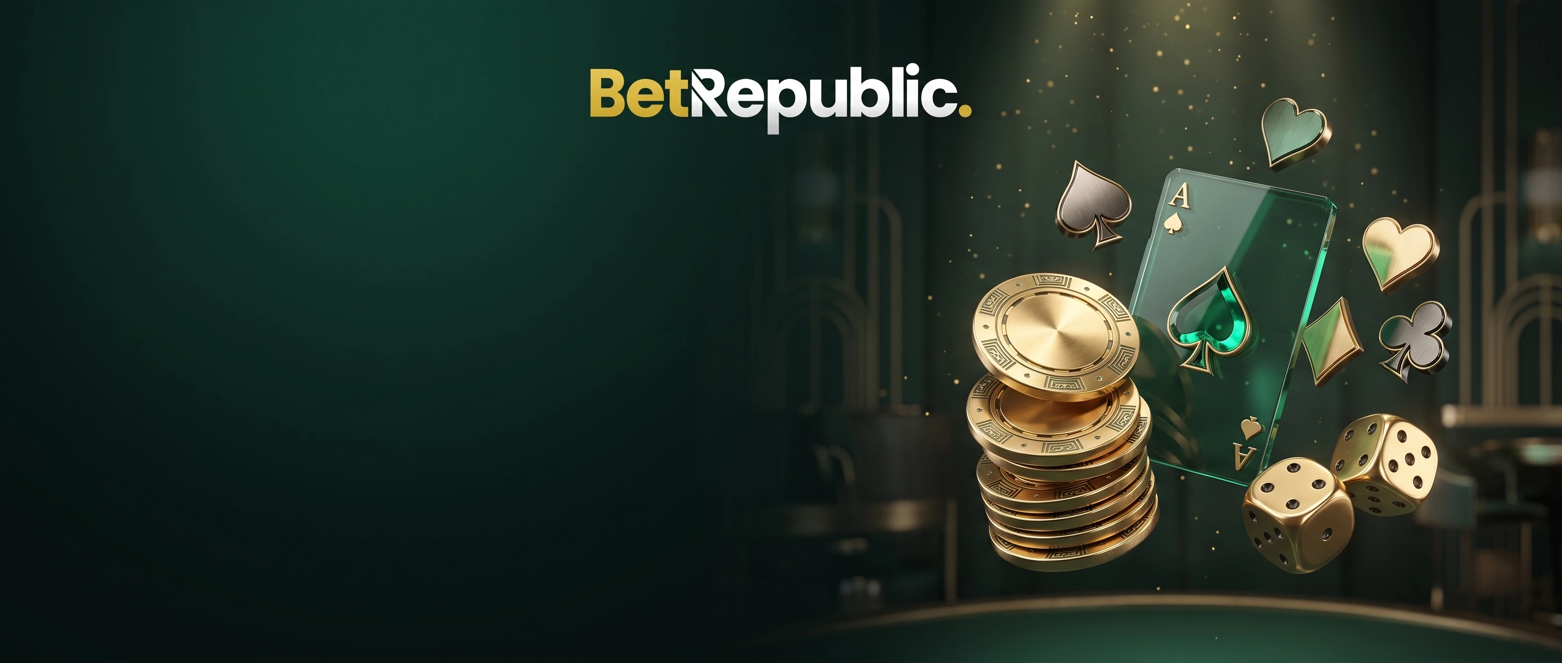 BetRepublic Willkommensbonus mit Spielkarten und Goldchips